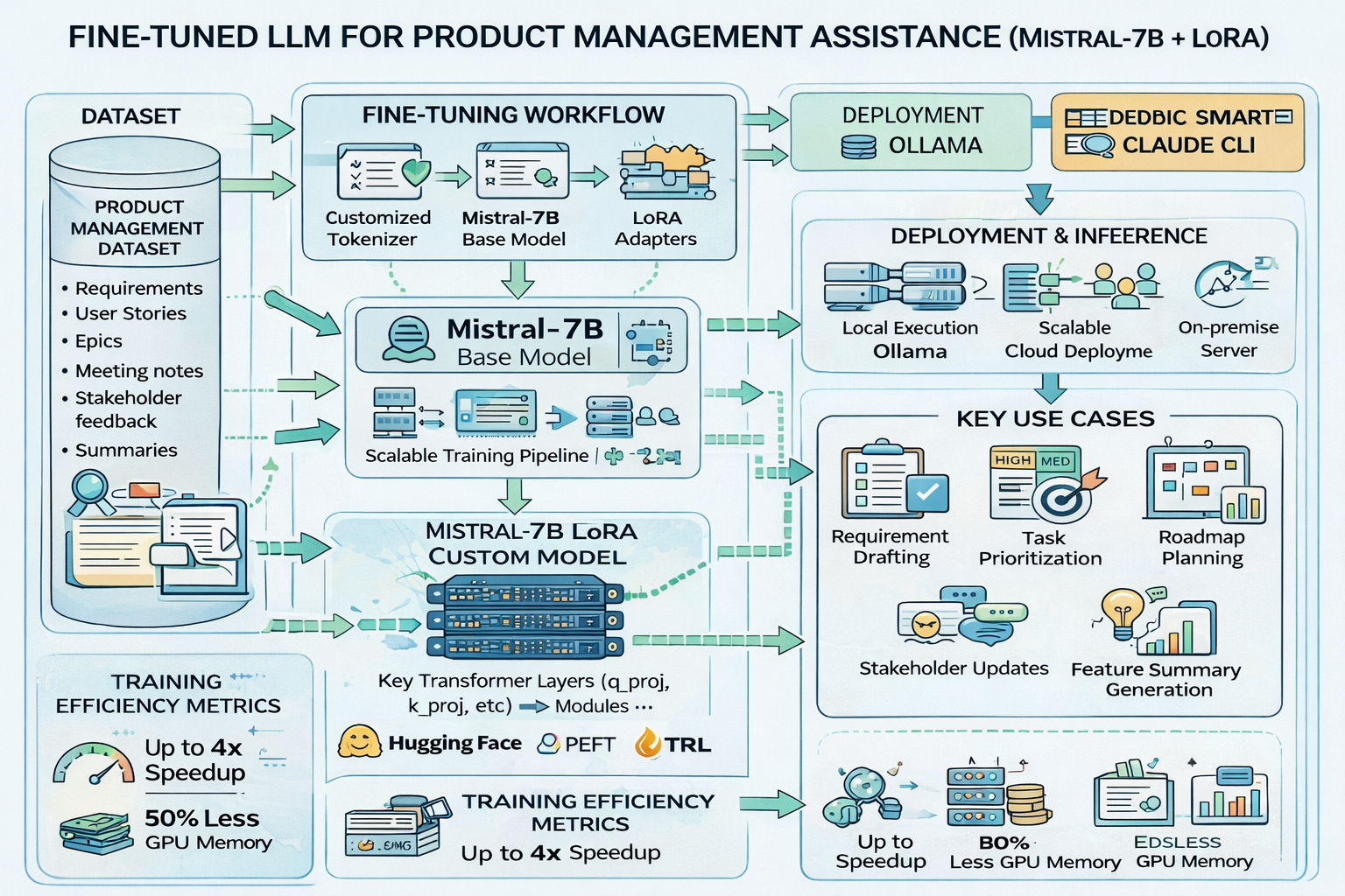 Fine-Tuned LLM for Product Management Assistance (Mistral-7B + LoRA)